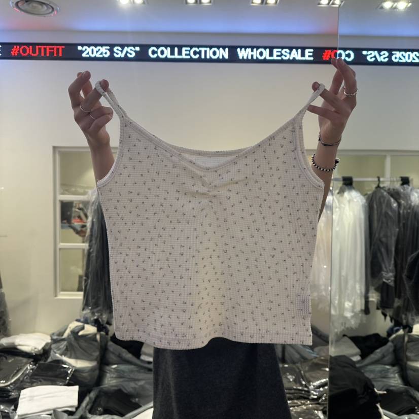 OUTFIT韓國代購㊣女士新款真品推薦熱賣人氣25春夏吊帶背心OUTFIT吊帶/背心