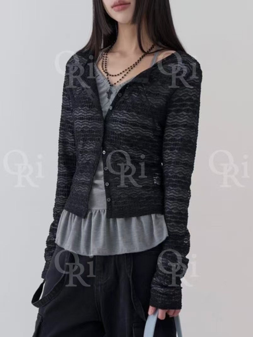 O-RI-오리-T東大門㊣直郵女裝新款推薦休閑針織衫不含內搭O-RI針織衫