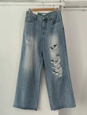 WIZ2東大門㊣代購女士新品職業推薦休閑25春夏熱賣人氣牛仔褲WIZ2牛仔褲