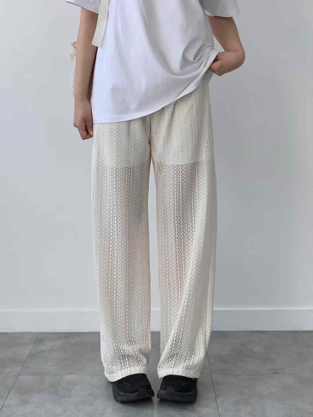 BRAND MARKET-브랜드마켓-T東大門㊣代購女裝新款25春夏休閑褲蕾絲BRAND MARKET-OT休閑褲