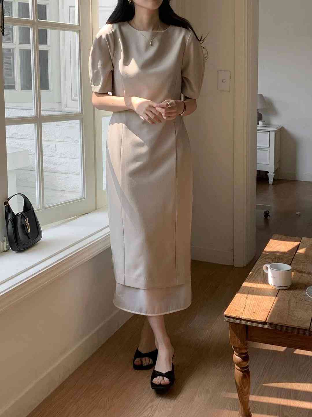 SATURDAY東大門㊣實拍女裝新款時尚真品25春夏休閑熱賣連衣裙SATURDAY連衣裙