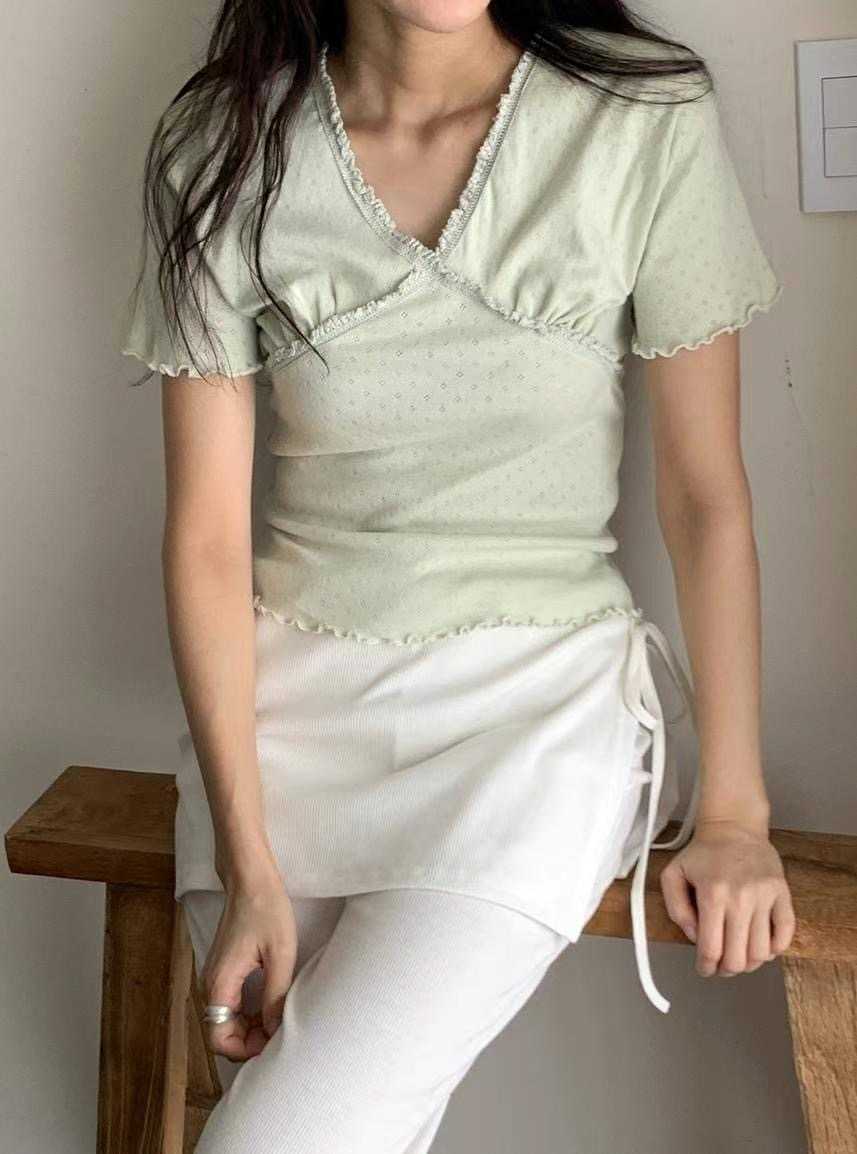 BLUSHER東大門㊣代購女士新品職業25春夏人氣推薦熱賣休閑T恤BLUSHERT恤