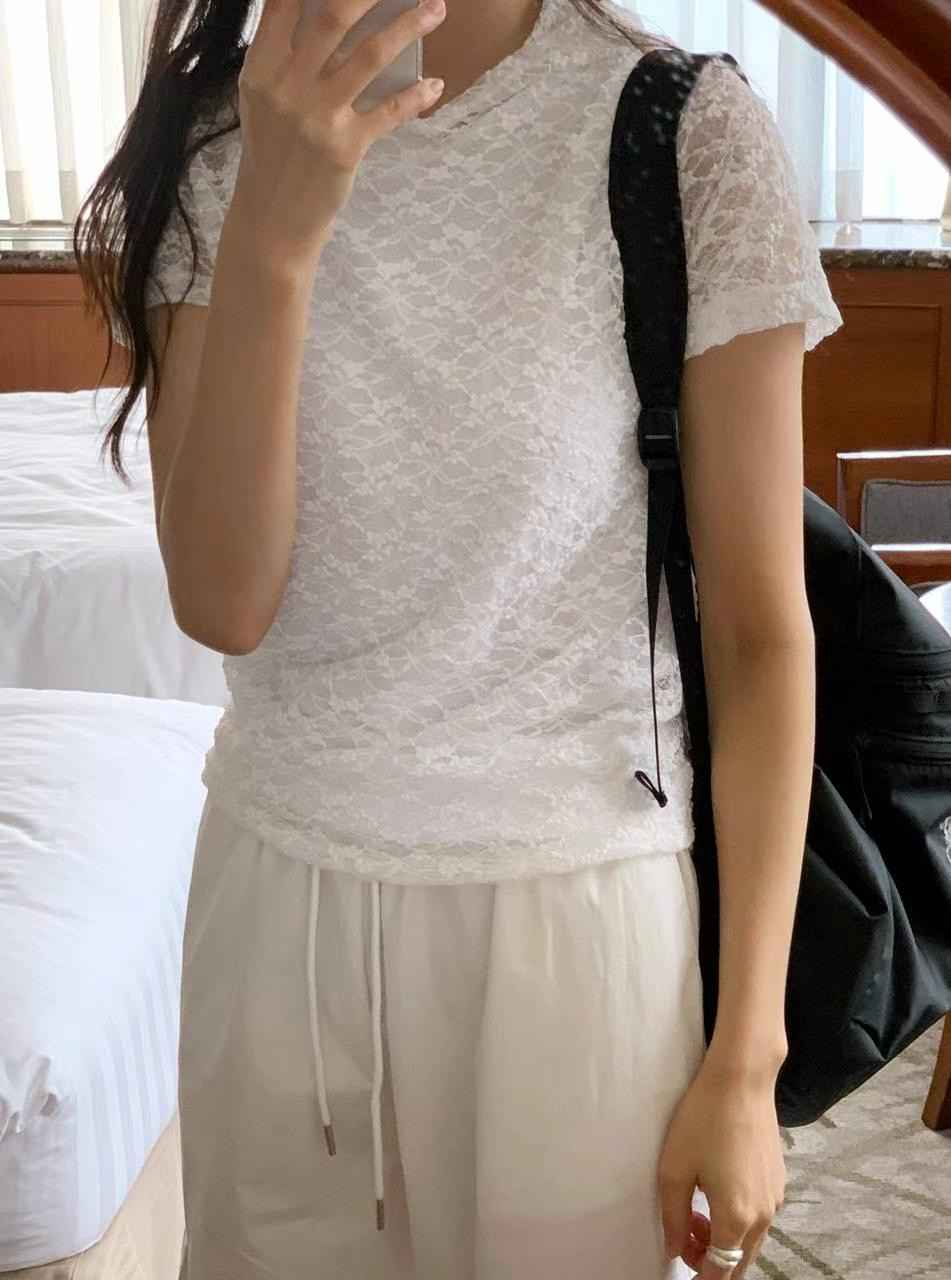 BLUSHER韓國直郵㊣女裝新品25春夏時尚休閑人氣真品熱賣T恤BLUSHERT恤