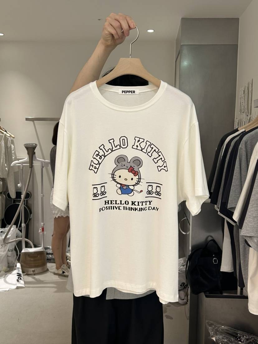PEPPER-L東大門㊣直郵女士新款推薦職業休閑熱賣25春夏T恤PEPPERT恤