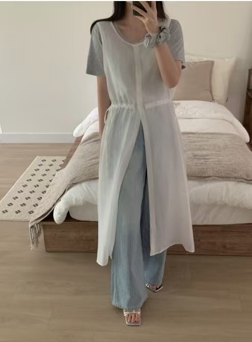 THE ZOA韓國代購㊣女士新款熱賣休閑人氣推薦時尚連衣裙天絲THE ZOA連衣裙