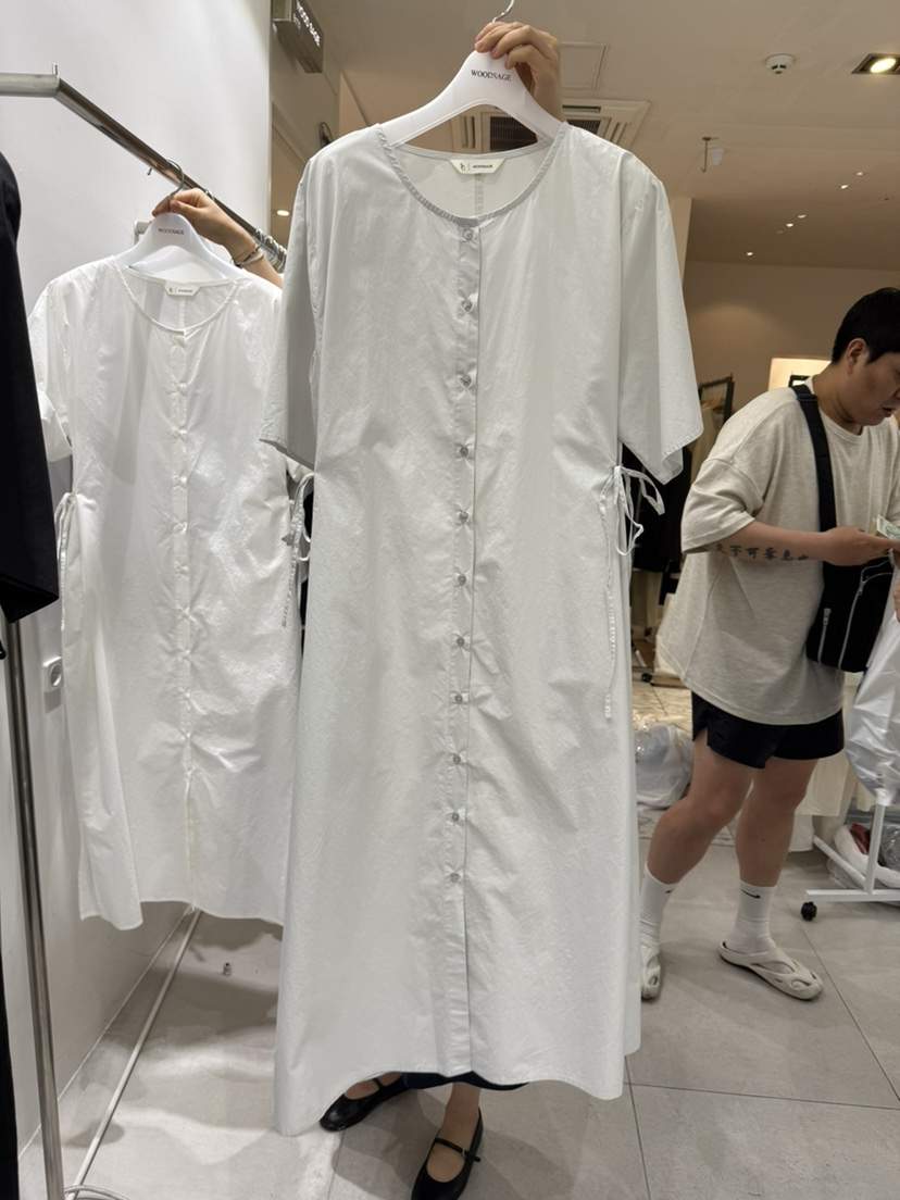 WOOD SAGE韓國代購㊣女裝新品25春夏時尚人氣職業真品連衣裙WOOD SAGE連衣裙