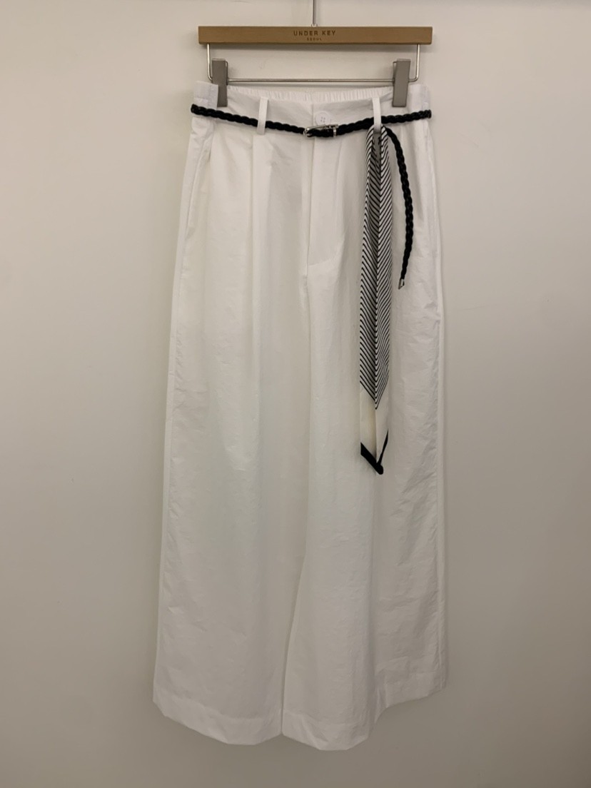 UNDER KEY東大門㊣代購女士新品休閑熱賣推薦休閑褲含腰帶UNDER KEY休閑褲