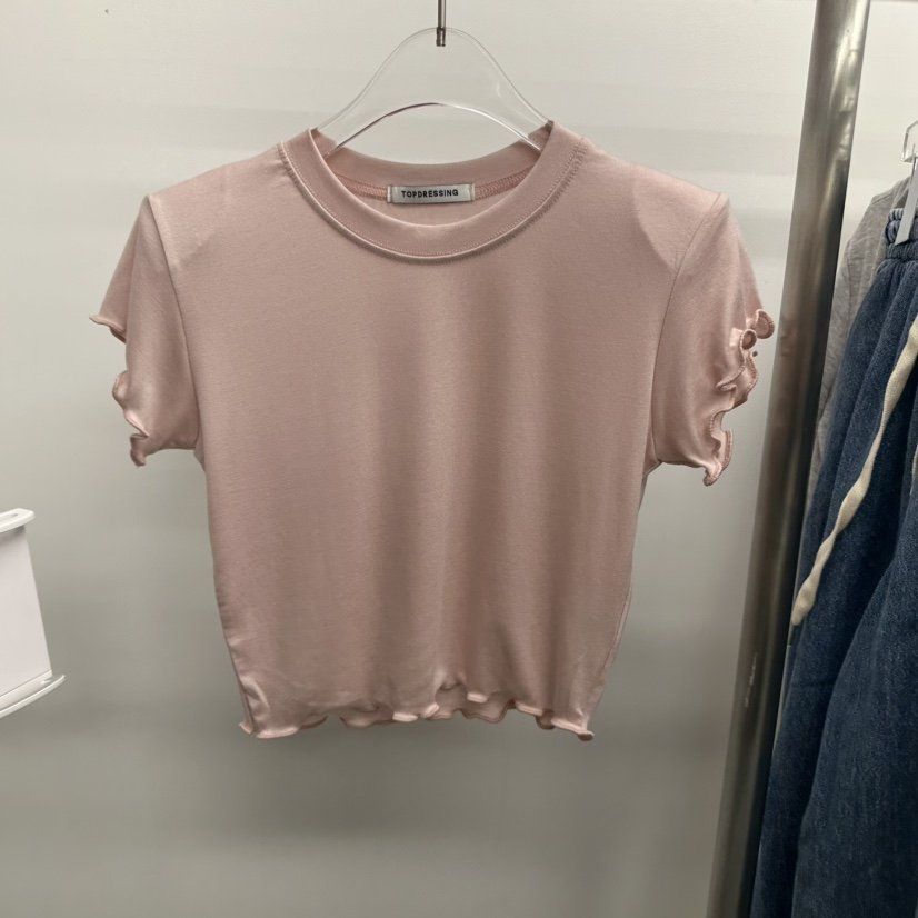 TOPDRESSING韓國直郵㊣女裝新款推薦真品人氣職業休閑25春夏T恤TOPDRESSINGT恤