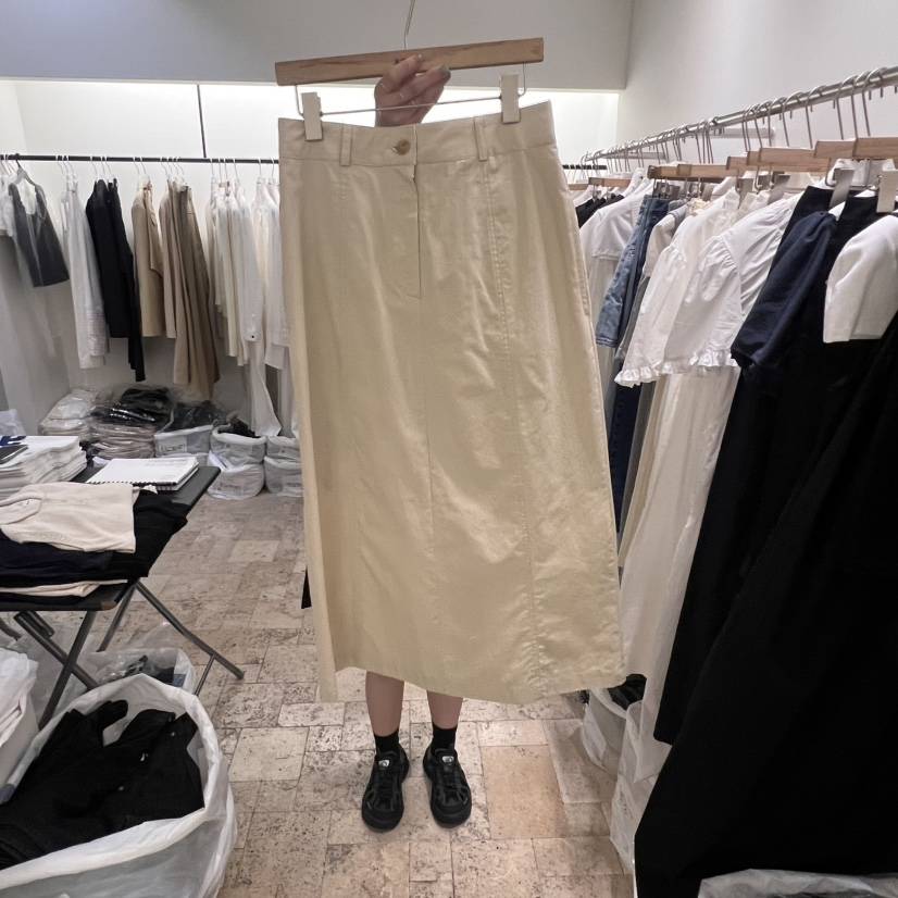 A Flan東大門㊣實拍女裝新品熱賣半身裙中短裙不含腰帶棉質AFN/A Flan半身裙/中短裙