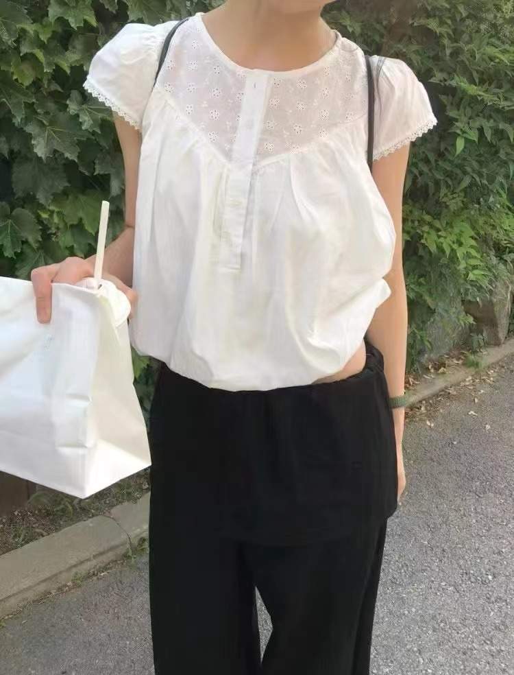 ANGE韓國直郵㊣女裝新款熱賣職業真品休閑人氣襯衫蕾絲衫打折ANGE襯衫/蕾絲衫
