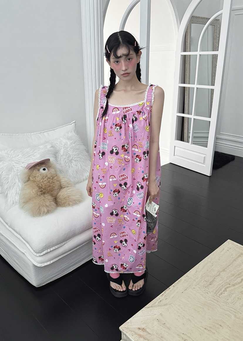 OURWAVE/OUR ROOM韓國代購㊣女裝新品熱賣25春夏時尚睡衣Our Wave/Our Room睡衣