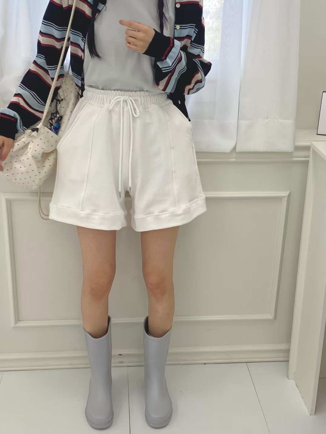 ONTHEMOOD東大門㊣直郵女裝新款真品人氣25春夏休閑時尚短褲RIPPLE短褲