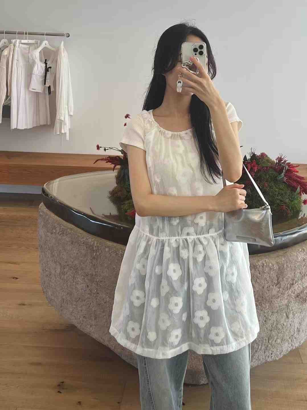 ONTHEMOOD東大門㊣代購女士新品25春夏人氣休閑推薦職業連衣裙RIPPLE連衣裙