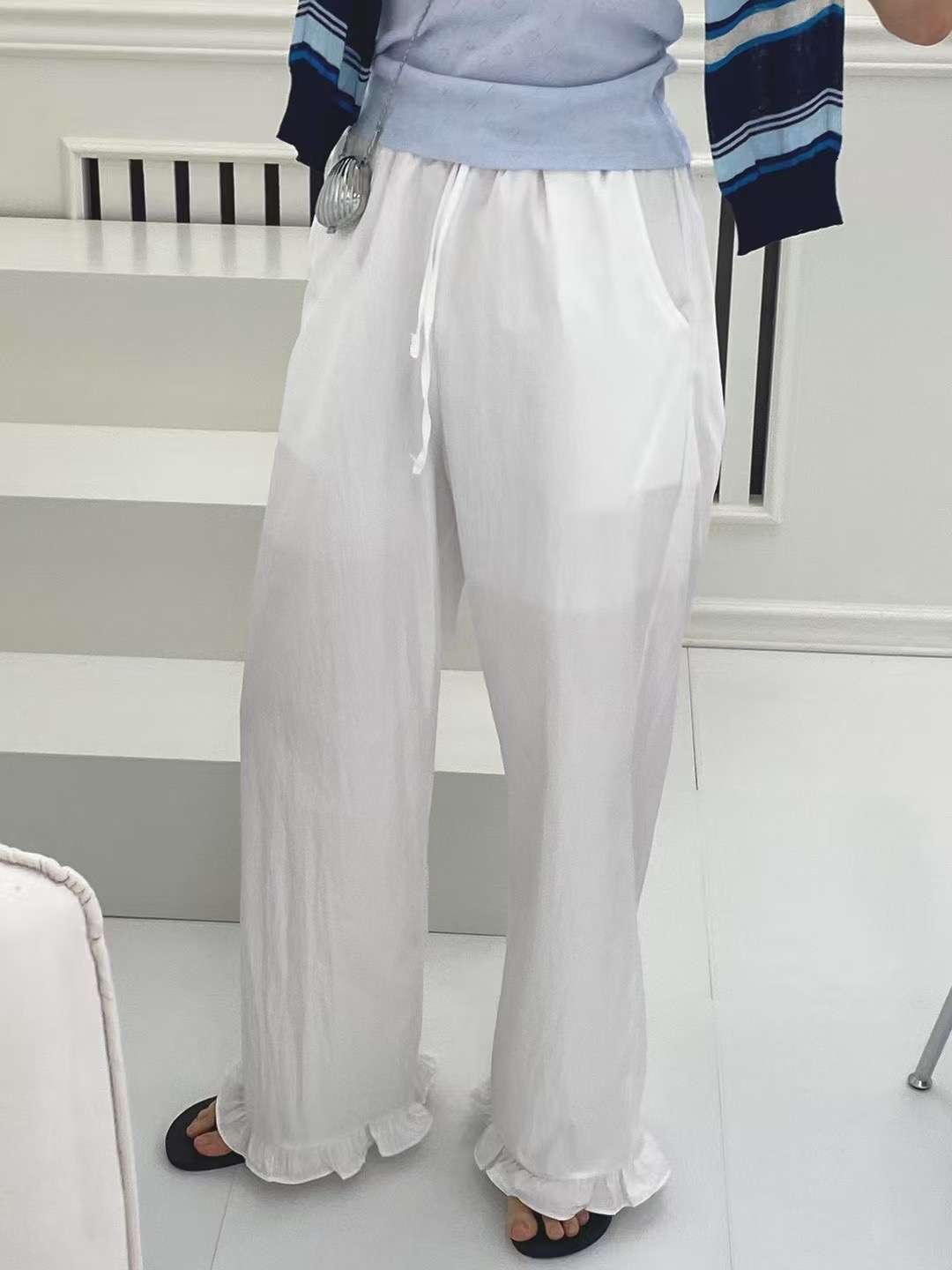 ONTHEMOOD東大門㊣實拍女士新品熱賣推薦休閑時尚人氣休閑褲RIPPLE休閑褲