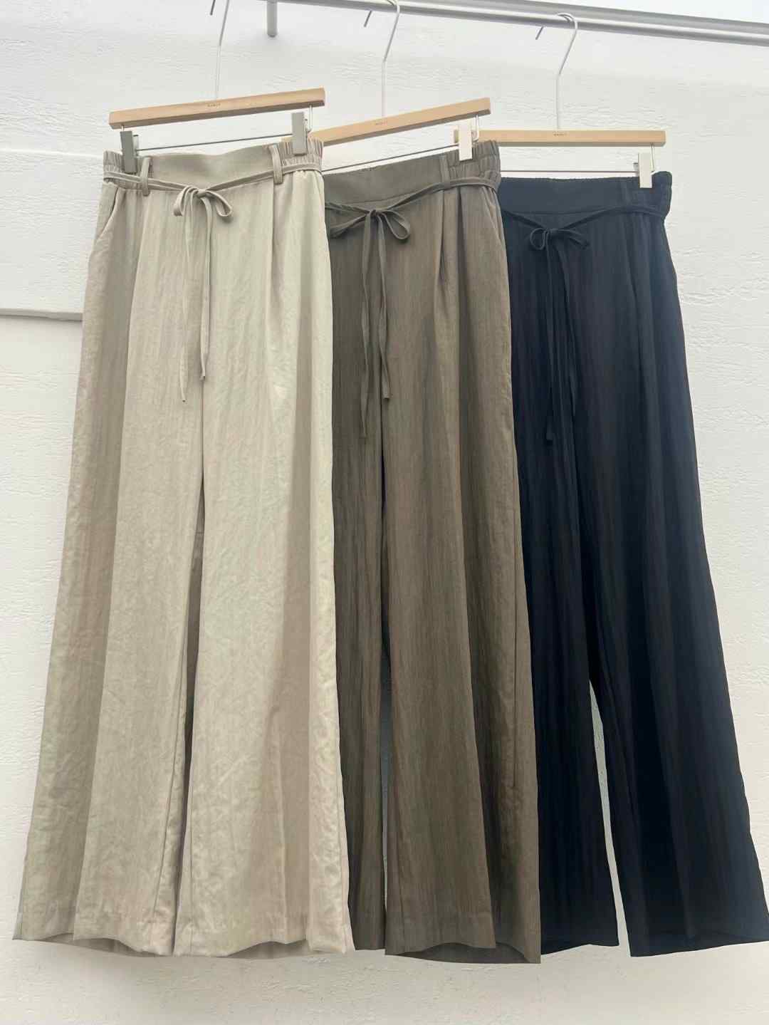 MARLY東大門㊣實拍女裝新款真品休閑熱賣推薦25春夏休閑褲含腰繩MARLY休閑褲
