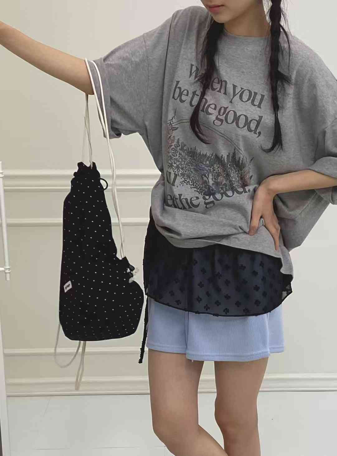 ONTHEMOOD東大門㊣直郵女士新品人氣時尚熱賣真品25春夏T恤RIPPLET恤