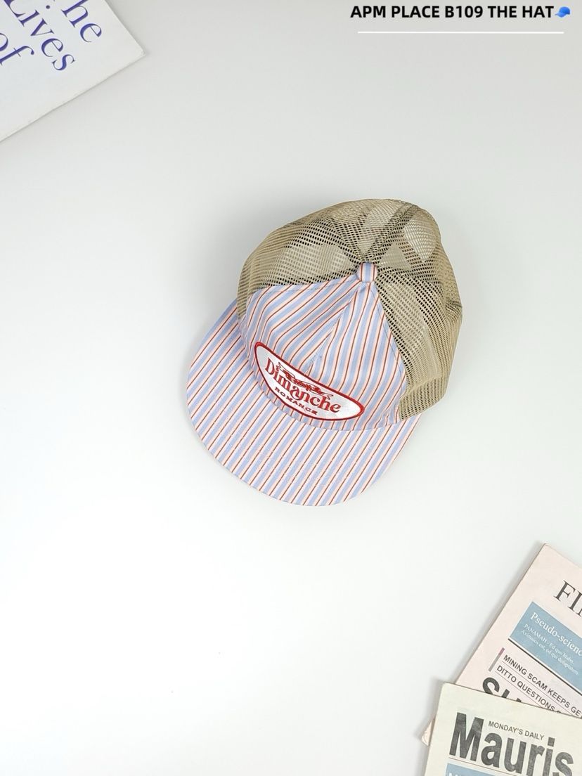 THE HAT-P東大門㊣代購女士新品推薦25春夏時尚真品帽子條紋THE HAT帽子