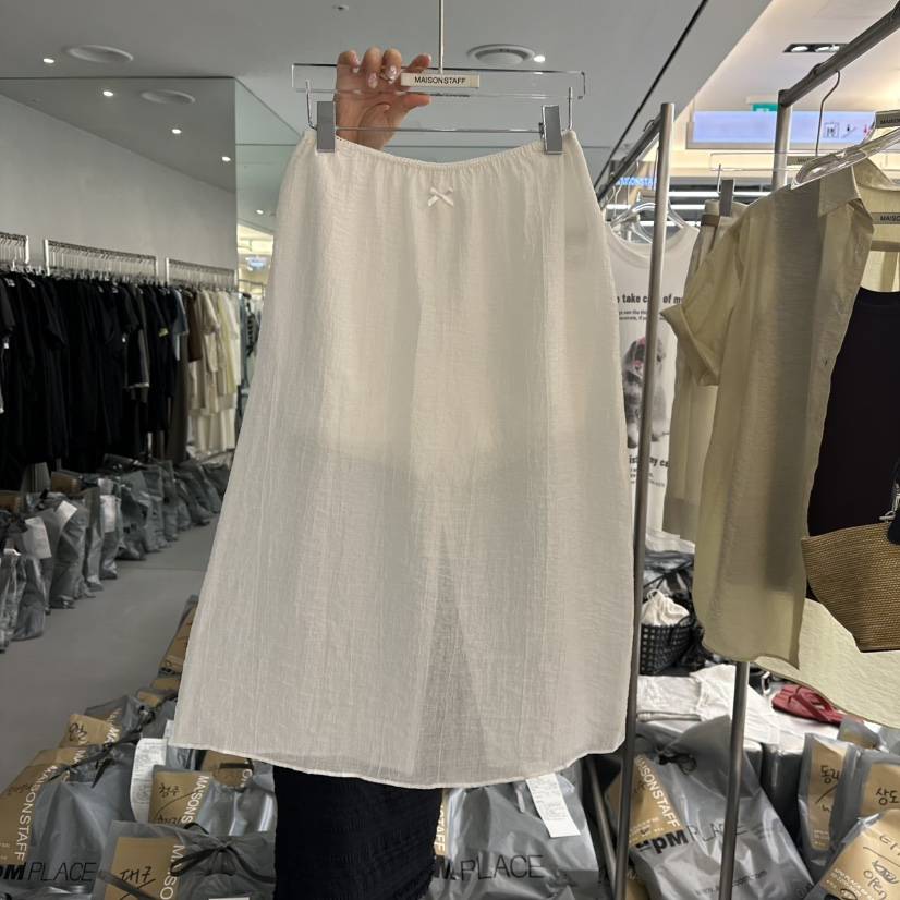 DOUBLE STANDARD/LE SMOKING/MAISONSTAFF韓國代購㊣女士新品休閑長裙MAISONSTAFF長裙