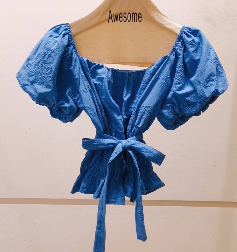 AWESOME-P東大門㊣直郵女裝新款休閑人氣襯衫蕾絲衫含腰帶AWESOME-P襯衫/蕾絲衫