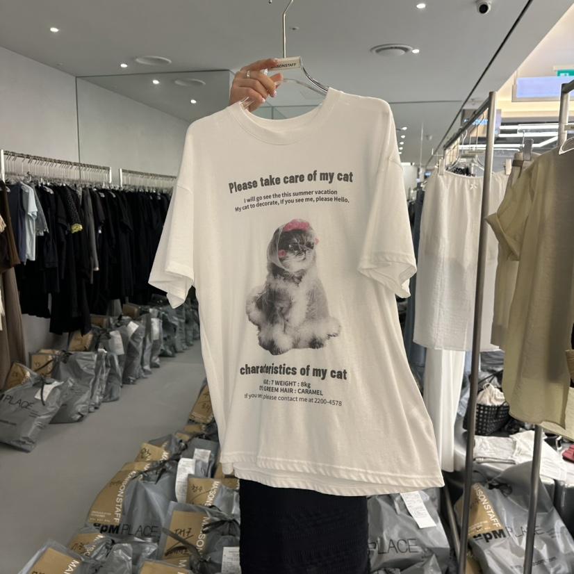 DOUBLE STANDARD/LE SMOKING/MAISONSTAFF韓國直郵㊣女裝新品人氣T恤MAISONSTAFFT恤