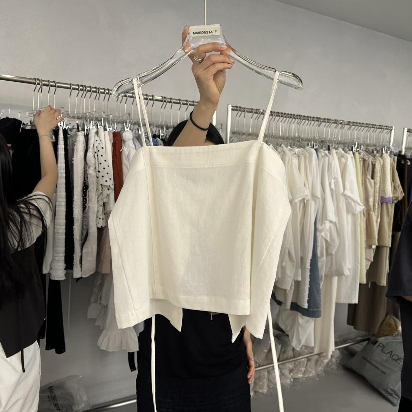 DOUBLE STANDARD/LE SMOKING/MAISONSTAFF韓國直郵㊣女裝新品人氣吊帶背心不含內搭MAISONSTAFF吊帶/背心