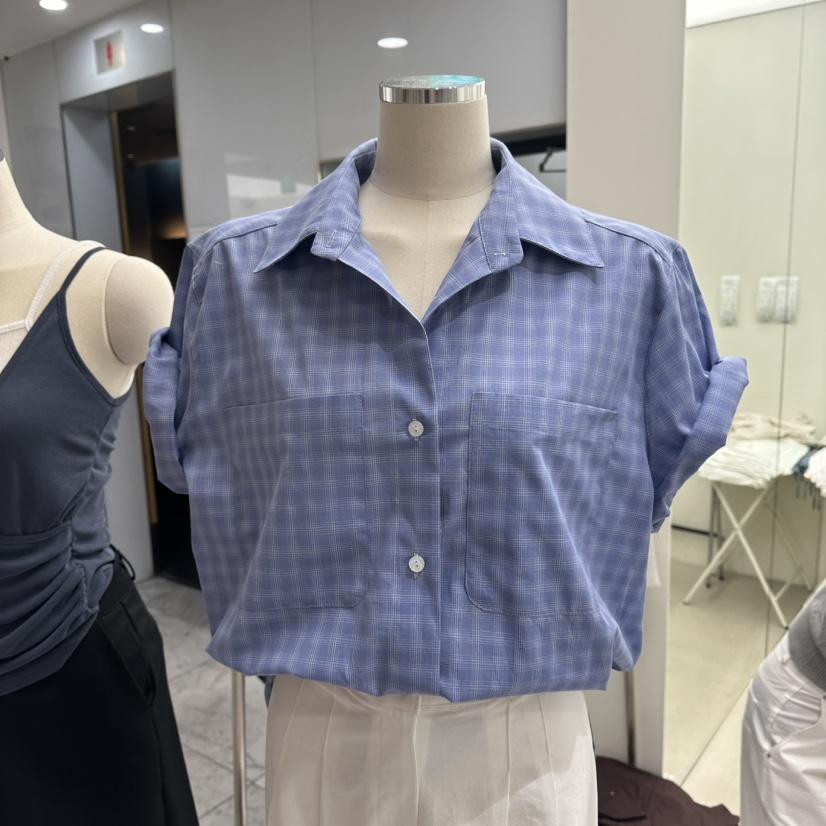 NOPSIS韓國代購㊣女裝新品職業人氣25春夏休閑真品襯衫蕾絲衫NOPSIS襯衫/蕾絲衫