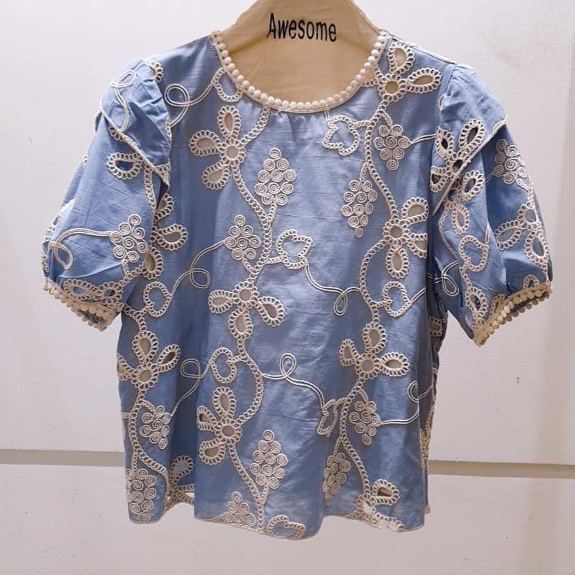 AWESOME-P東大門㊣實拍女士新品職業25春夏推薦襯衫蕾絲衫AWESOME-P襯衫/蕾絲衫