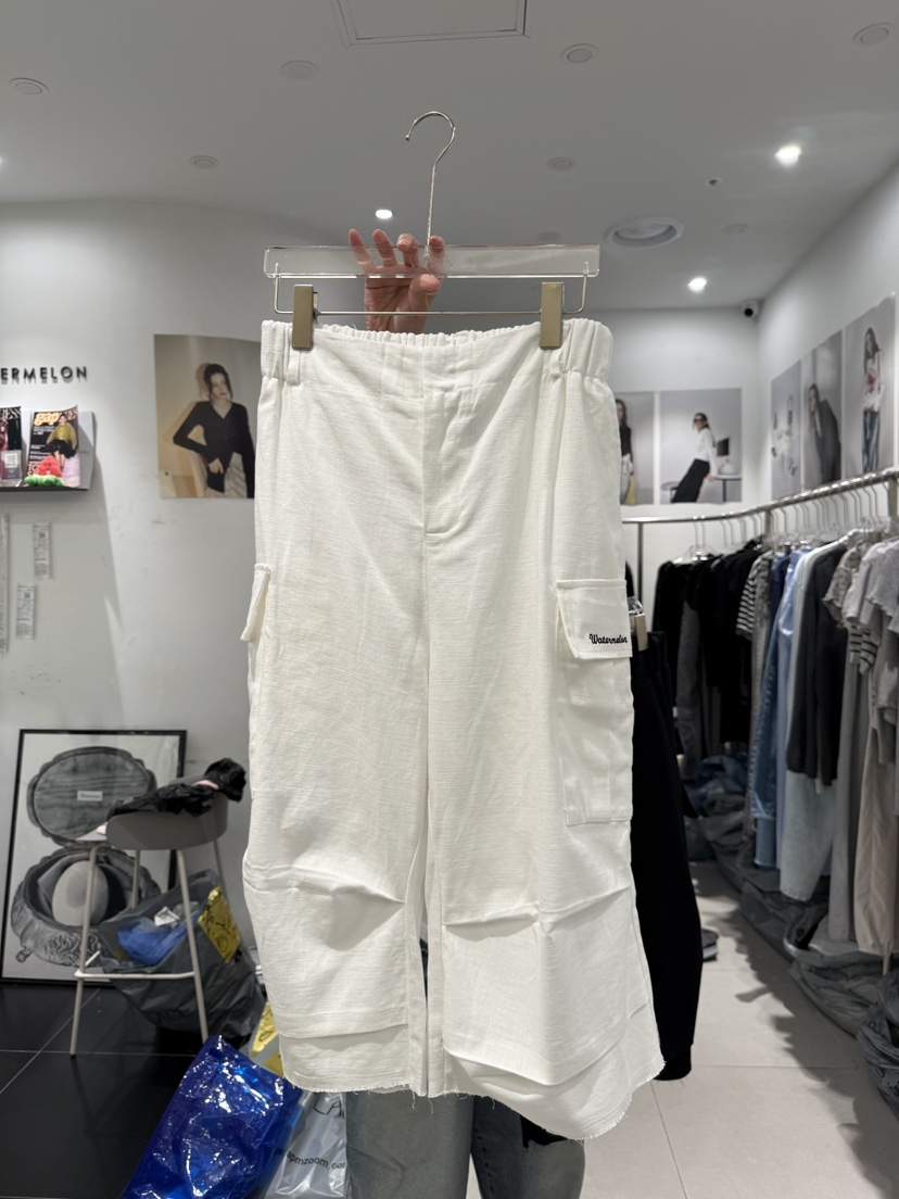 WATERMELON東大門㊣直郵女裝新品25春夏人氣真品熱賣短褲亞麻WATERMELON短褲