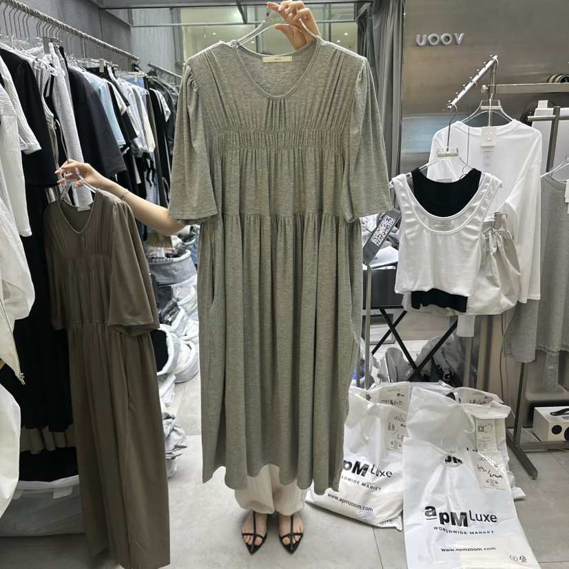 UOOV東大門㊣代購女裝新品25春夏職業人氣推薦真品時尚連衣裙UOOV連衣裙
