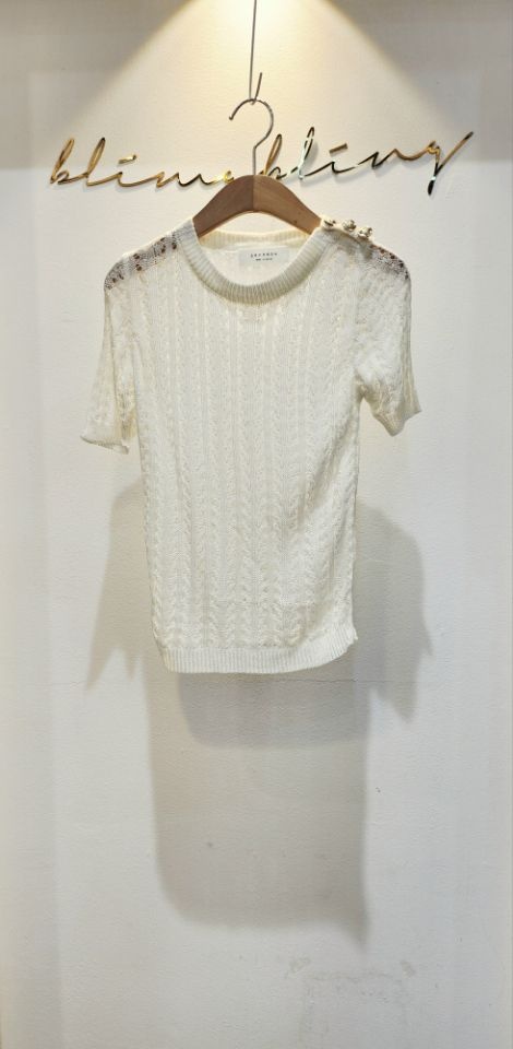BLING BLING-S東大門㊣實拍女士新品25春夏休閑真品針織衫BLING BLING-S針織衫