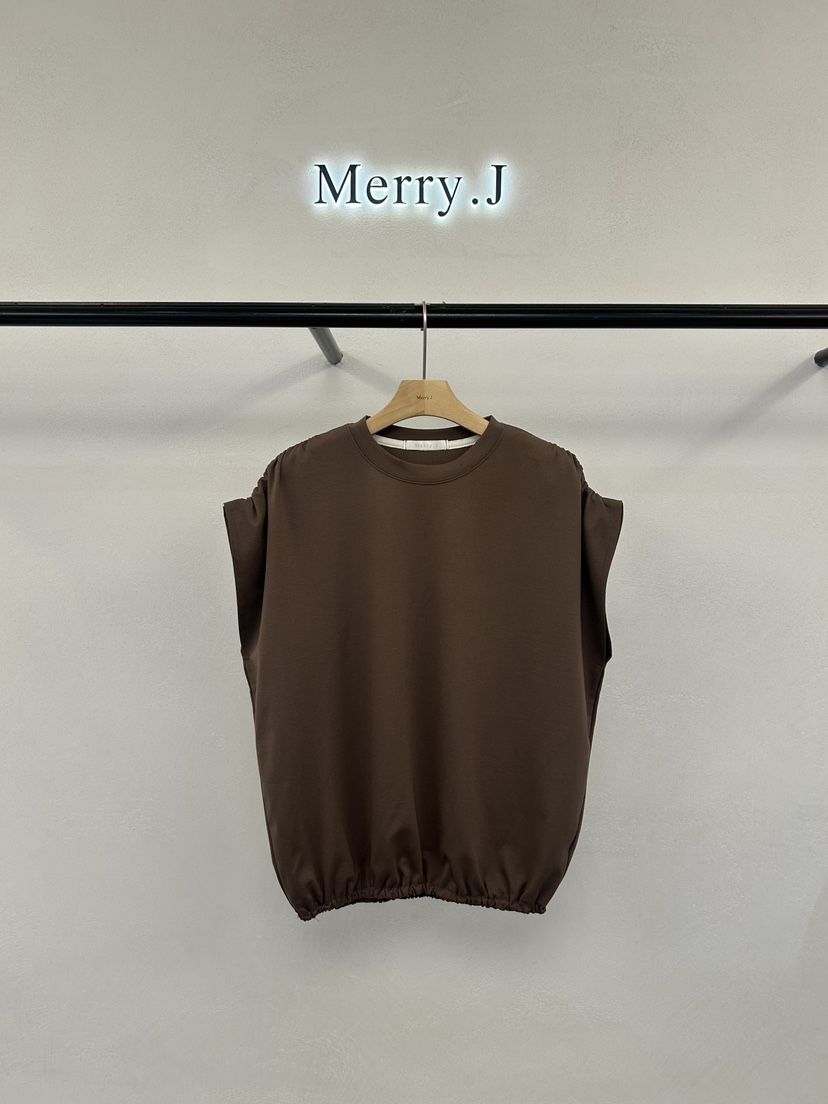 MERRY-J東大門㊣實拍女士新品休閑熱賣吊帶背心莫代爾褶皺MERRY-J吊帶/背心