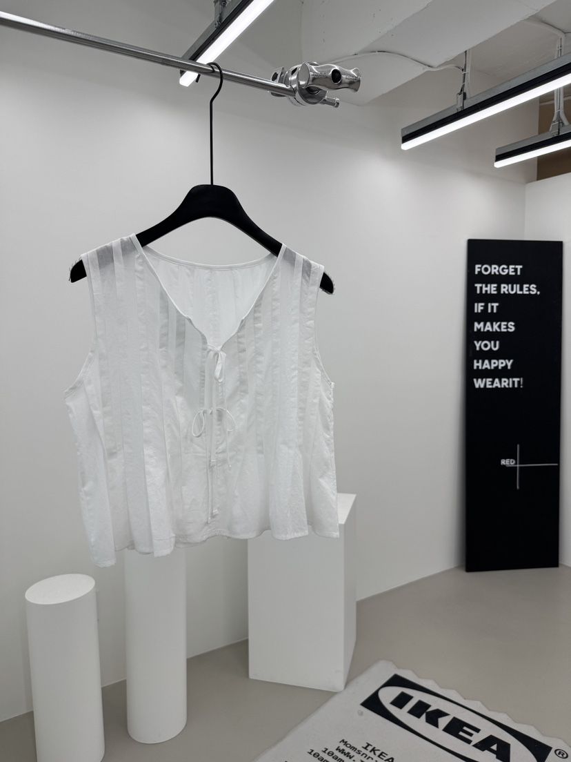 RED-A韓國直郵㊣女裝新品真品時尚熱賣職業人氣吊帶背心褶皺RED-A吊帶/背心
