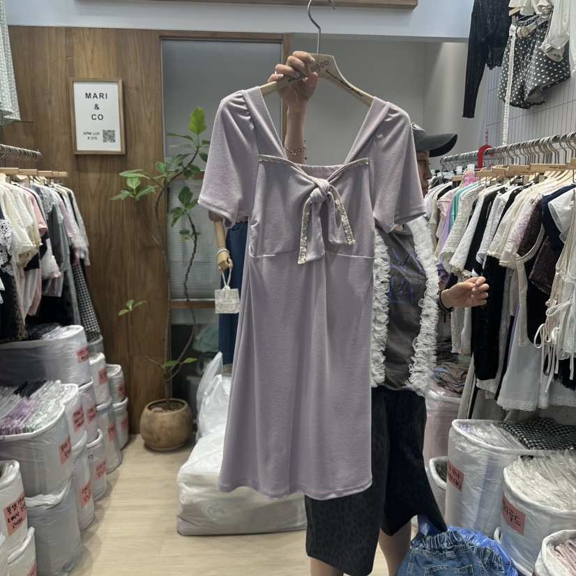 MARI CO韓國代購㊣女士新款25春夏時尚職業推薦熱賣連衣裙MARI CO連衣裙