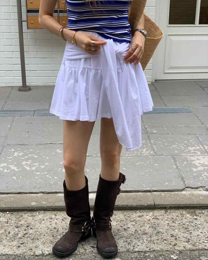 REVE CITE-L東大門㊣實拍女士新款人氣推薦休閑熱賣25春夏短裙REVE CITE短裙