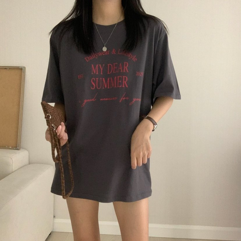 HELLO JINI韓國直郵㊣女士新品休閑時尚25春夏職業人氣T恤HELLO JINIT恤