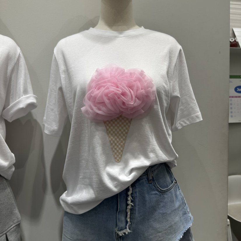 VINTAGE 888韓國代購㊣女士新品25春夏休閑時尚熱賣職業T恤VINTAGE888/TRIPLE EIGHTT恤