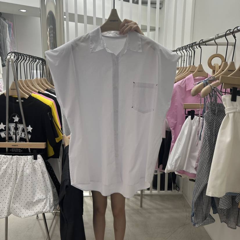 VENEFIT東大門㊣實拍女裝新品推薦時尚真品職業25春夏襯衫蕾絲衫VENEFIT/JENNIE襯衫/蕾絲衫