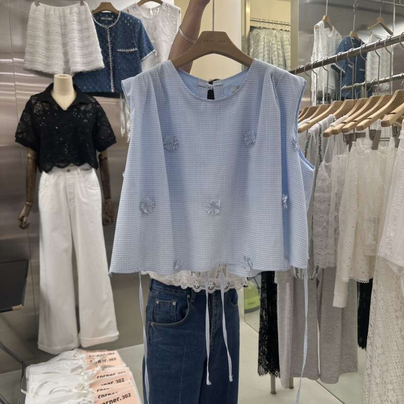 CORNER東大門㊣代購女士新品時尚真品職業推薦吊帶背心褶皺CORNER.302吊帶/背心