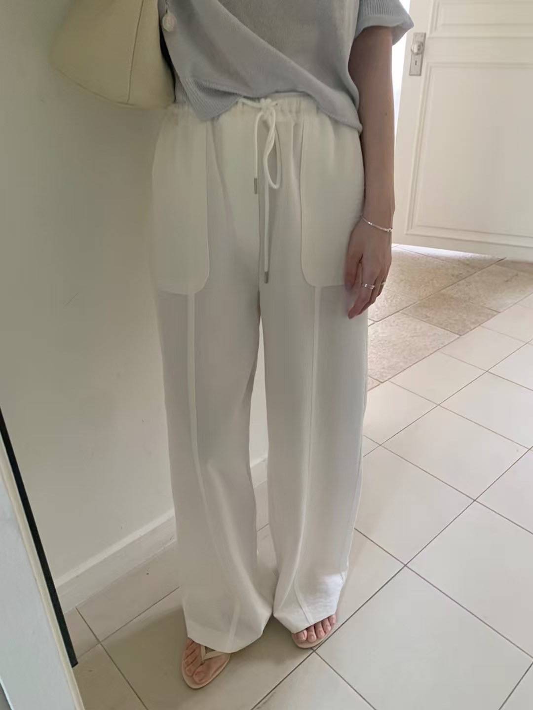 PYT-ot東大門㊣代購女裝新款職業熱賣25春夏休閑推薦休閑褲pretty young thing休閑褲