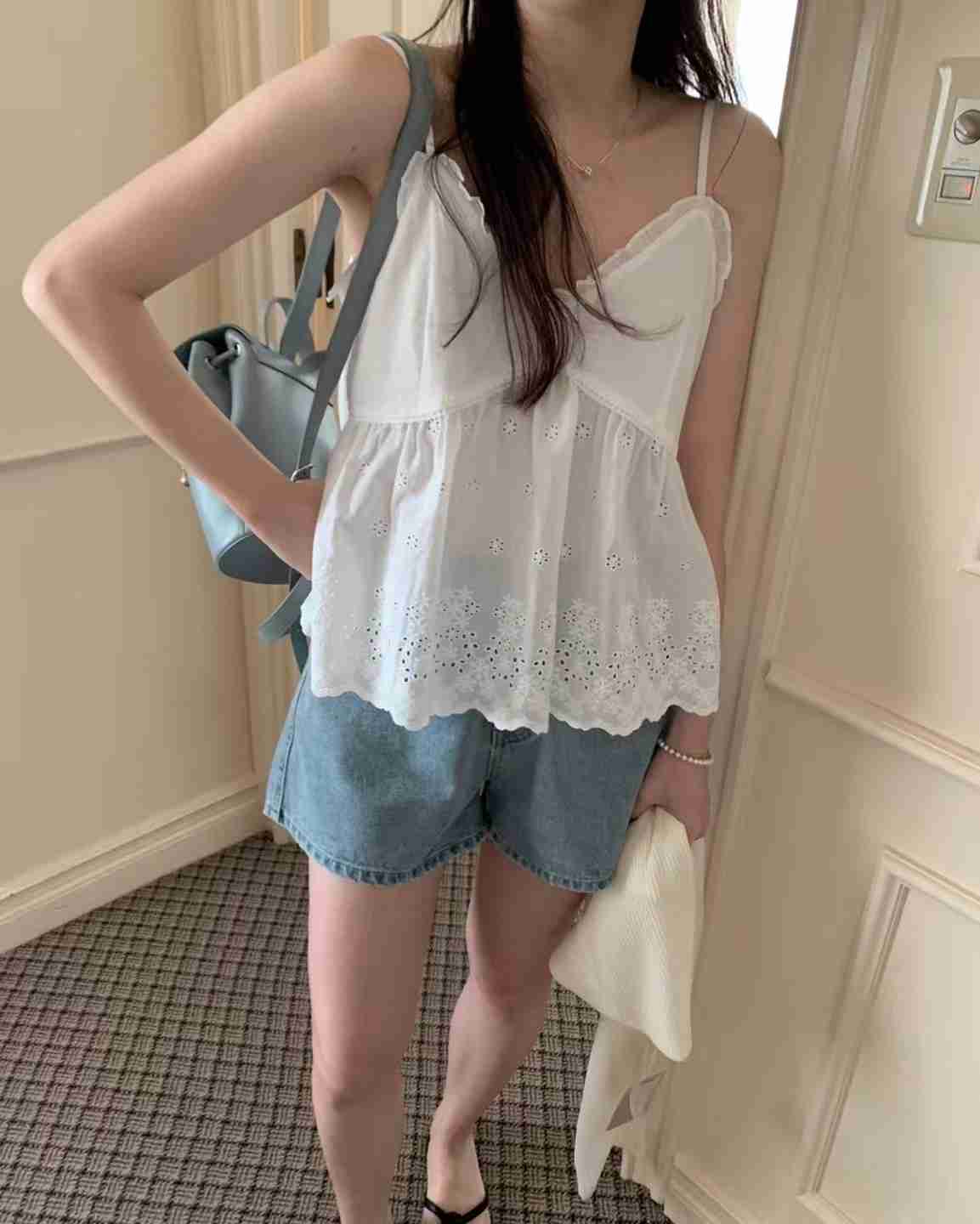 PYT-ot韓國代購㊣女裝新款推薦休閑人氣職業25春夏吊帶背心pretty young thing吊帶/背心