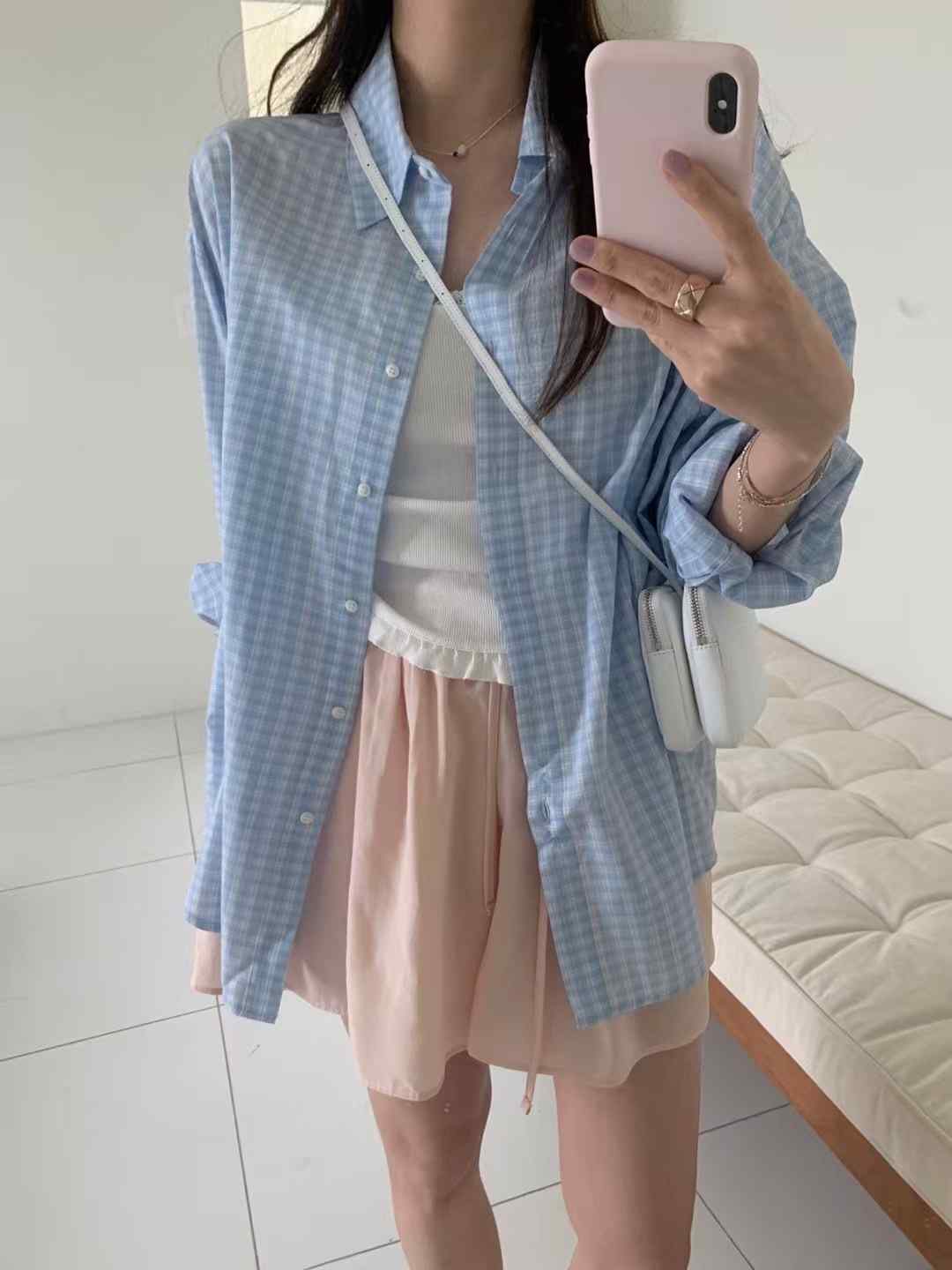 PYT-ot東大門㊣代購女裝新款25春夏熱賣真品時尚襯衫蕾絲衫pretty young thing襯衫/蕾絲衫