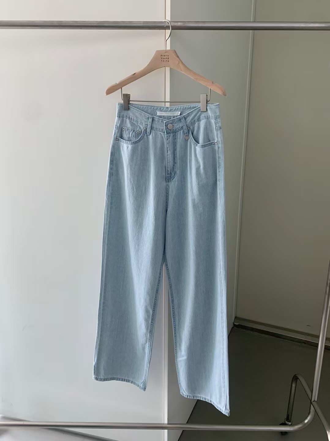 PYT-ot東大門㊣實拍女士新品休閑人氣職業時尚推薦熱賣牛仔褲pretty young thing牛仔褲
