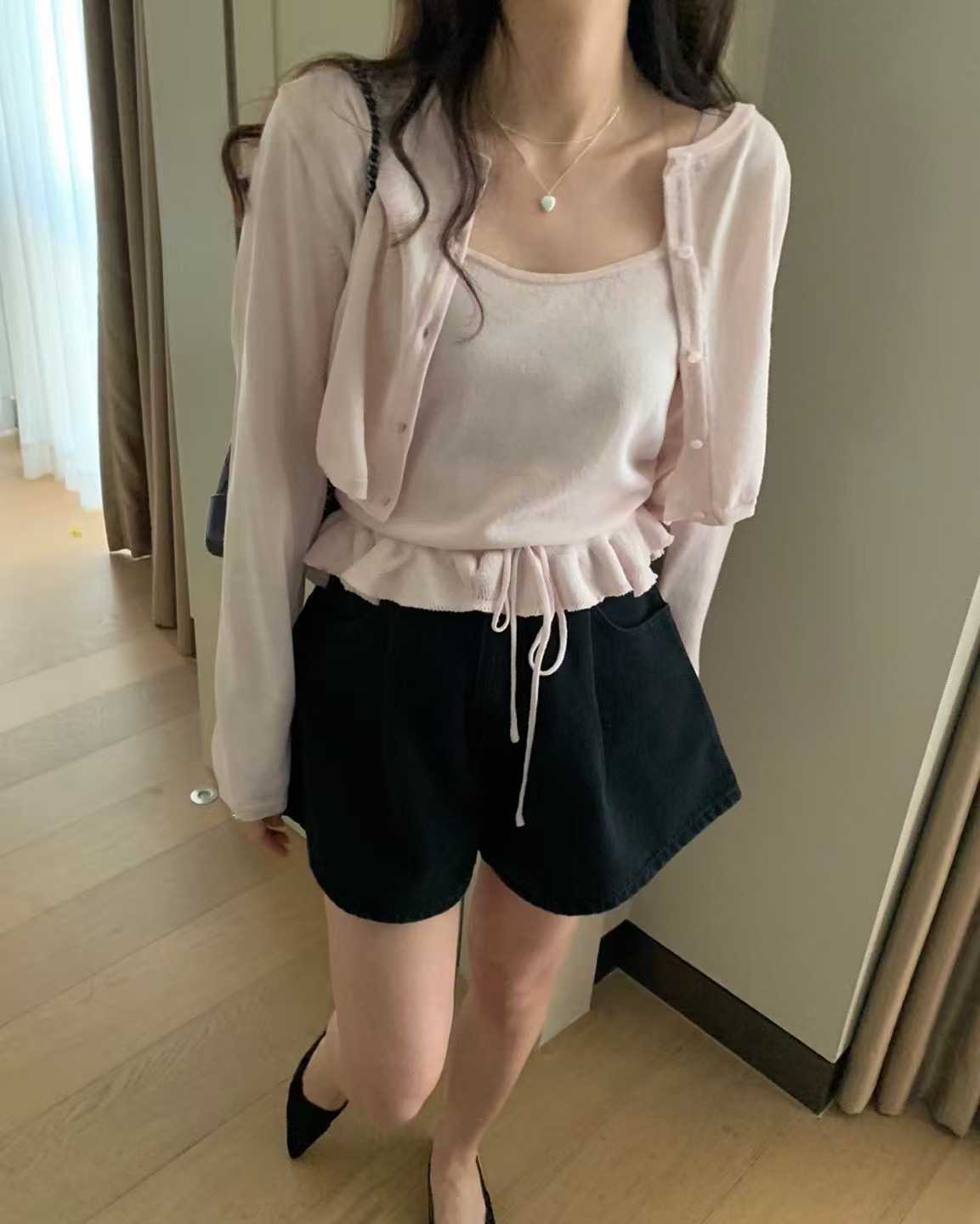 PYT-ot韓國直郵㊣女士新品真品職業休閑熱賣25春夏套裝亞麻pretty young thing套裝