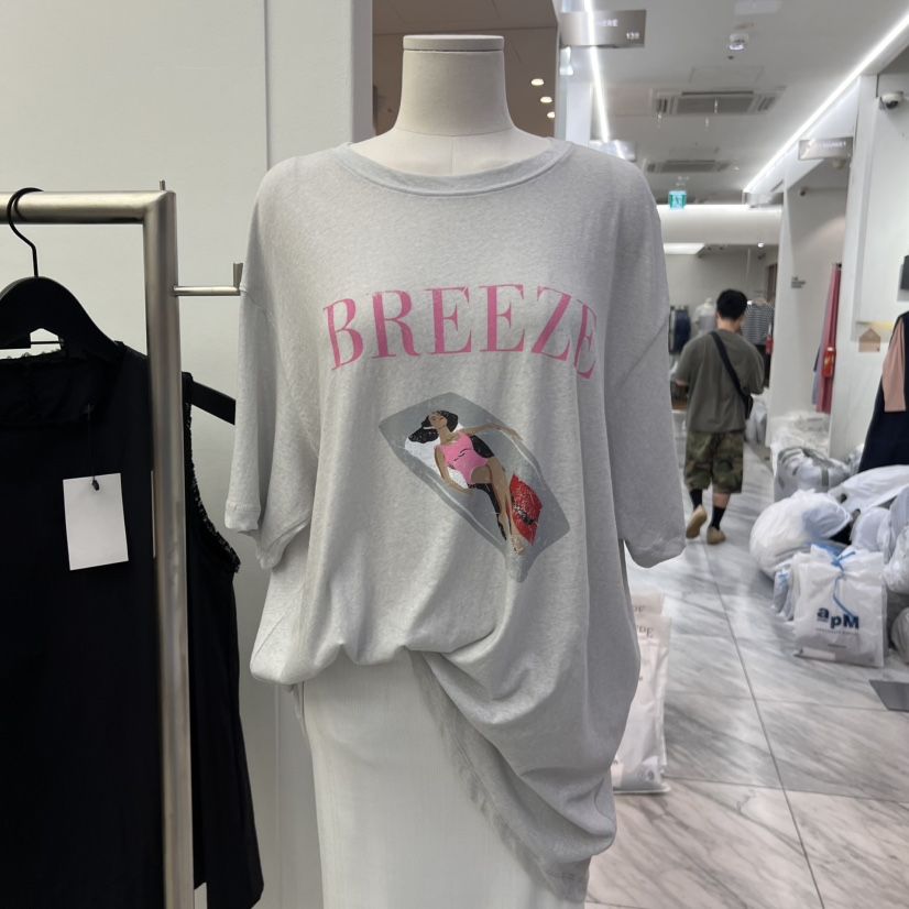 THE WAVE東大門㊣直郵女士新品25春夏熱賣真品休閑時尚T恤THE WAVET恤