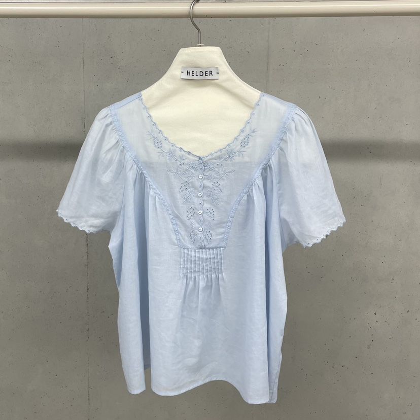 HELDER-P韓國代購㊣女士新品推薦熱賣真品職業襯衫蕾絲衫刺繡HELDER襯衫/蕾絲衫