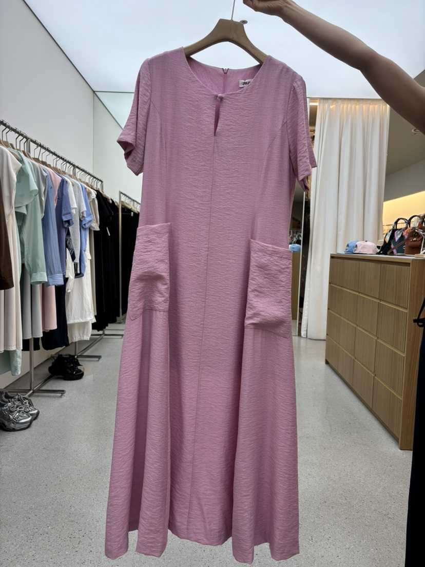 JUJU東大門㊣實拍女裝新款推薦人氣時尚25春夏真品連衣裙口袋JUJU連衣裙