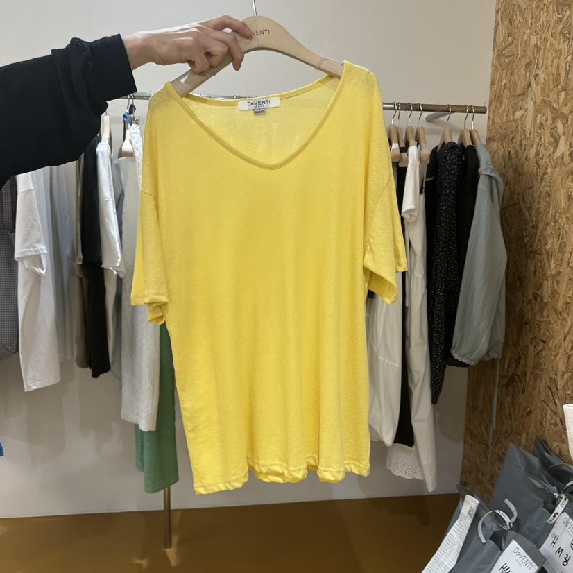 DE VENTI韓國代購㊣女裝新品推薦人氣時尚休閑25春夏職業T恤DE VENTIT恤