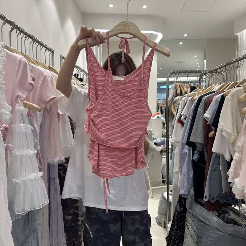 MIMME韓國代購㊣女裝新款25春夏熱賣推薦人氣時尚職業吊帶背心MIMME吊帶/背心