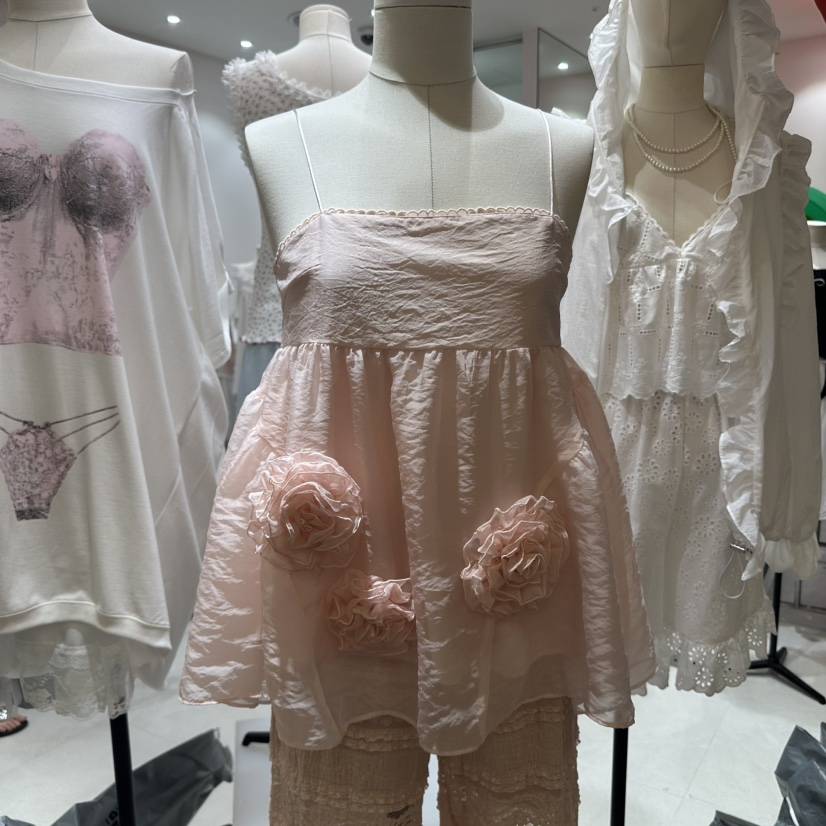 MINI UNNI東大門㊣代購女士新品休閑時尚真品推薦吊帶背心MINI UNNI吊帶/背心