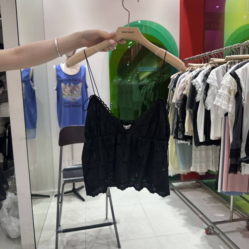 MINI UNNI東大門㊣實拍女裝新品人氣熱賣25春夏推薦吊帶背心MINI UNNI吊帶/背心